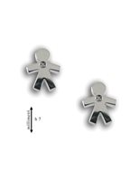 Orecchini Gemoro Donna in Oro bianco Diamante 0.01 Ct OB754BIA - OB754BIA